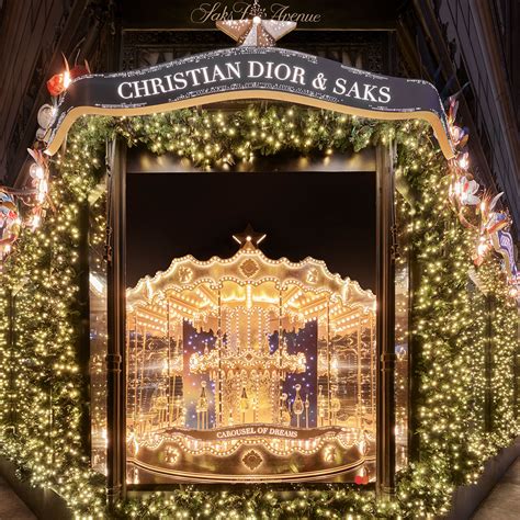 christian dior and saks clock|saks dior windows.